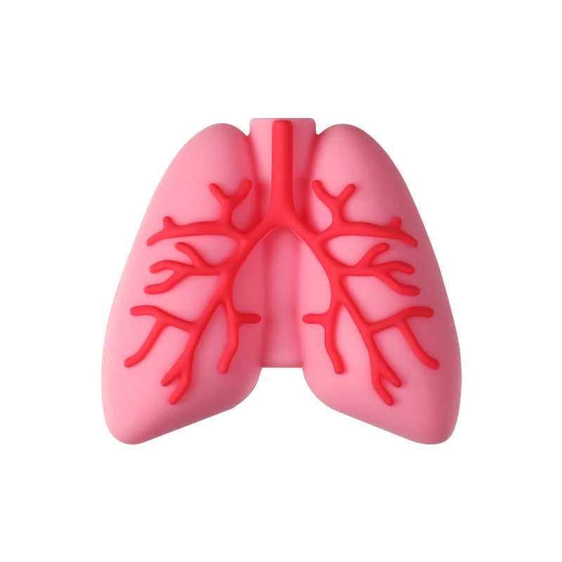 Wholesale 20pcs/pack medical 3D organ silicone beads human body structure beads DIY